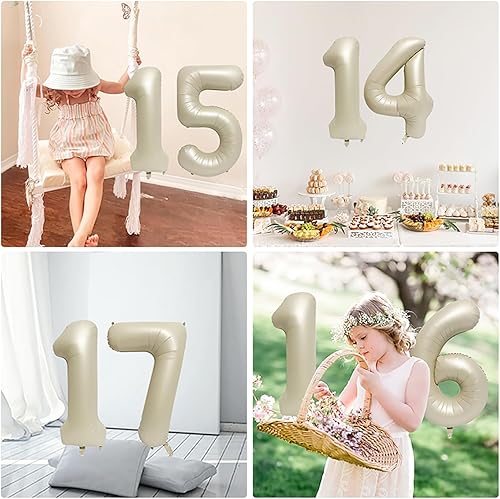 Miniatura 4 de Globos digitales del número 12, globos del alfabeto de 32 pulgadas, globos de 12 cumpleaños, globos de helio, globos grandes para suministros de