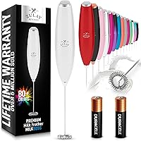 Vista 67 de Zulay Kitchen - Batidor eléctrico de mano para café, lattes, capuchinos, matcha y chocolate caliente, mezclador portátil para bebidas, accesorio