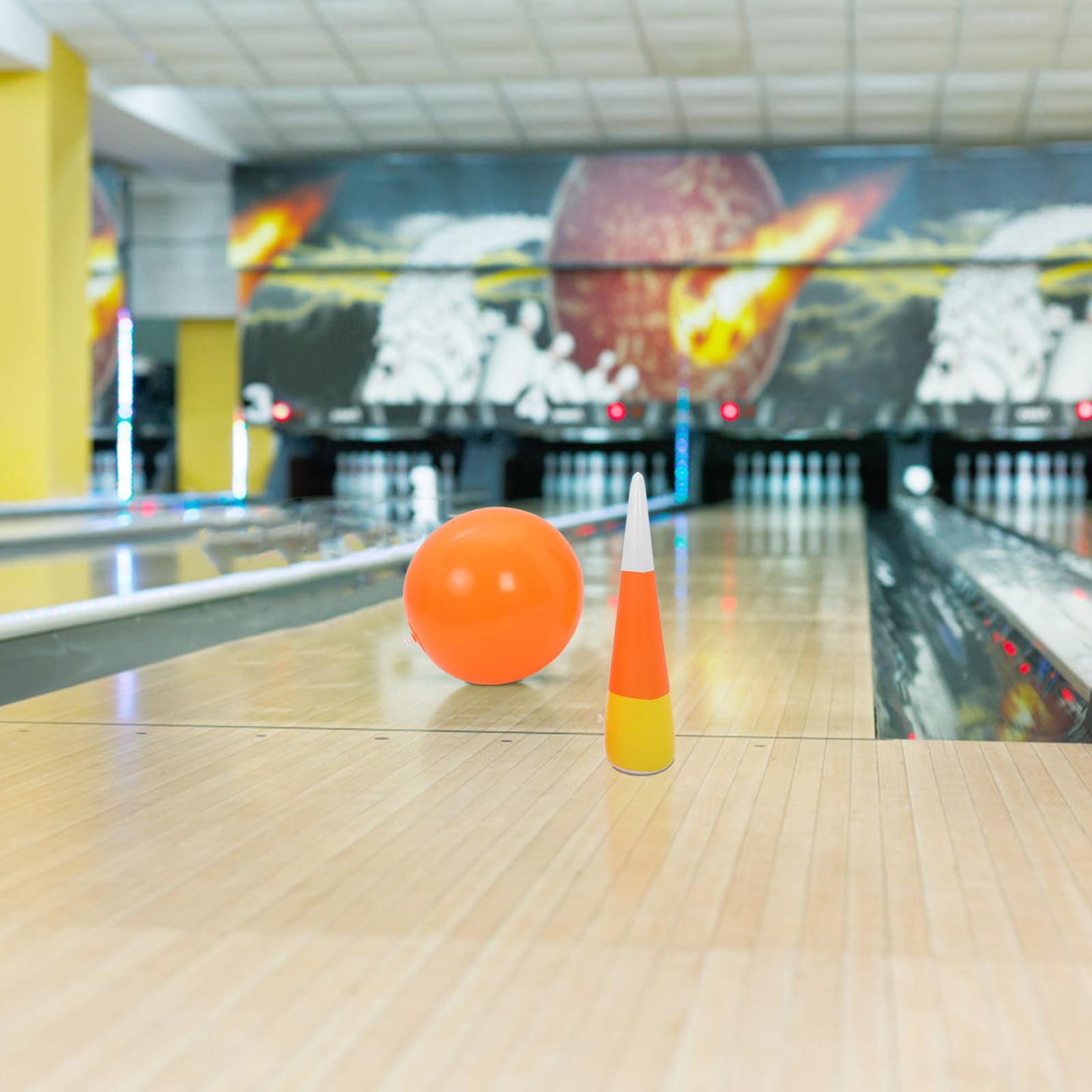 Set Bowling Gonfiabile per Bambini Birilli e Palla | Plastica, Uso Indoor e Outdoor, Giardino e Feste in Famiglia, Montaggio Rapido