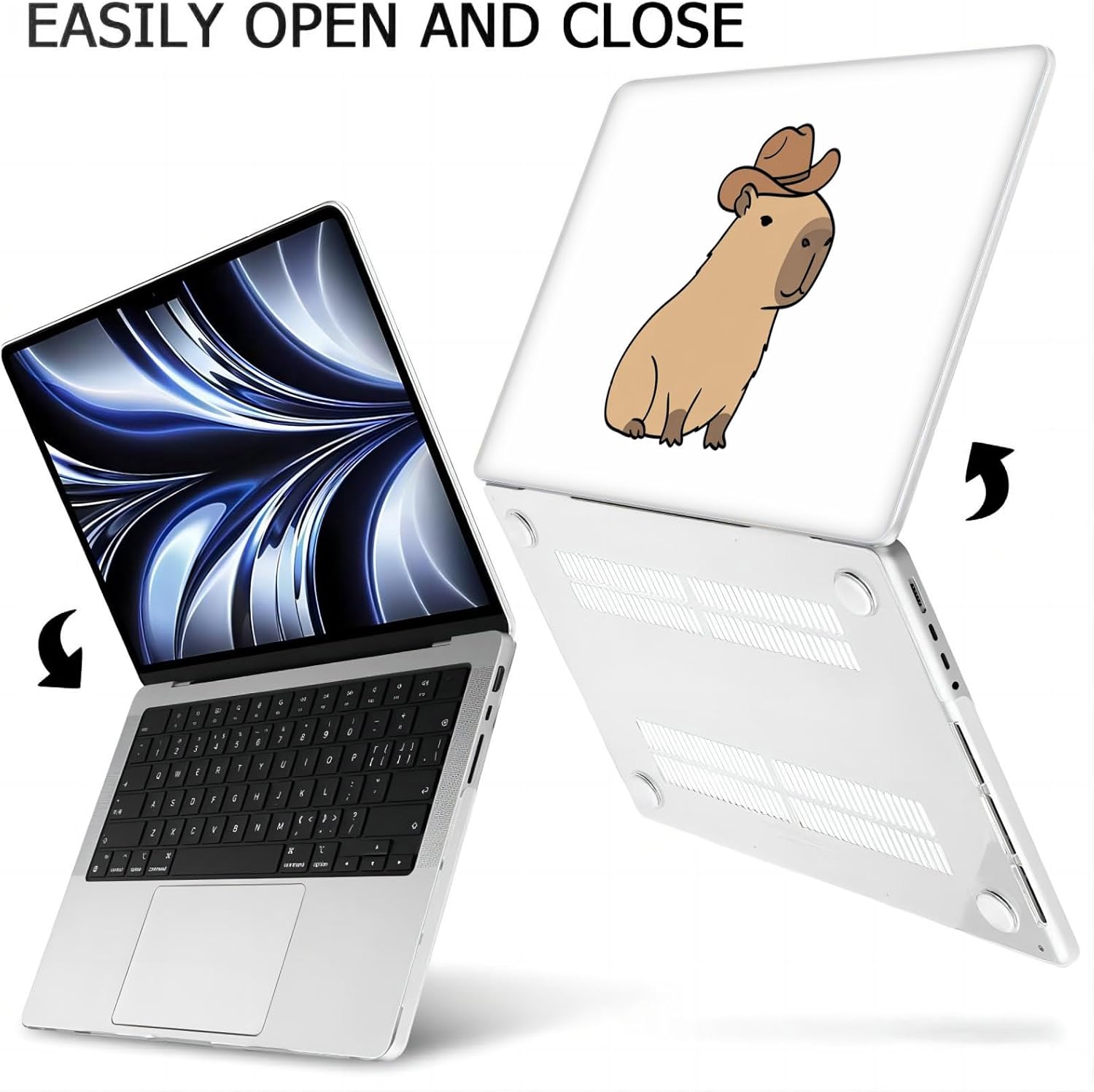 Compatible with MacBook Neo 13-inch, Hard Shell Case with Keyboard Cover and Screen Protector (A3404 A18 Pro chip, 2026 Release) - Capybara MC22210