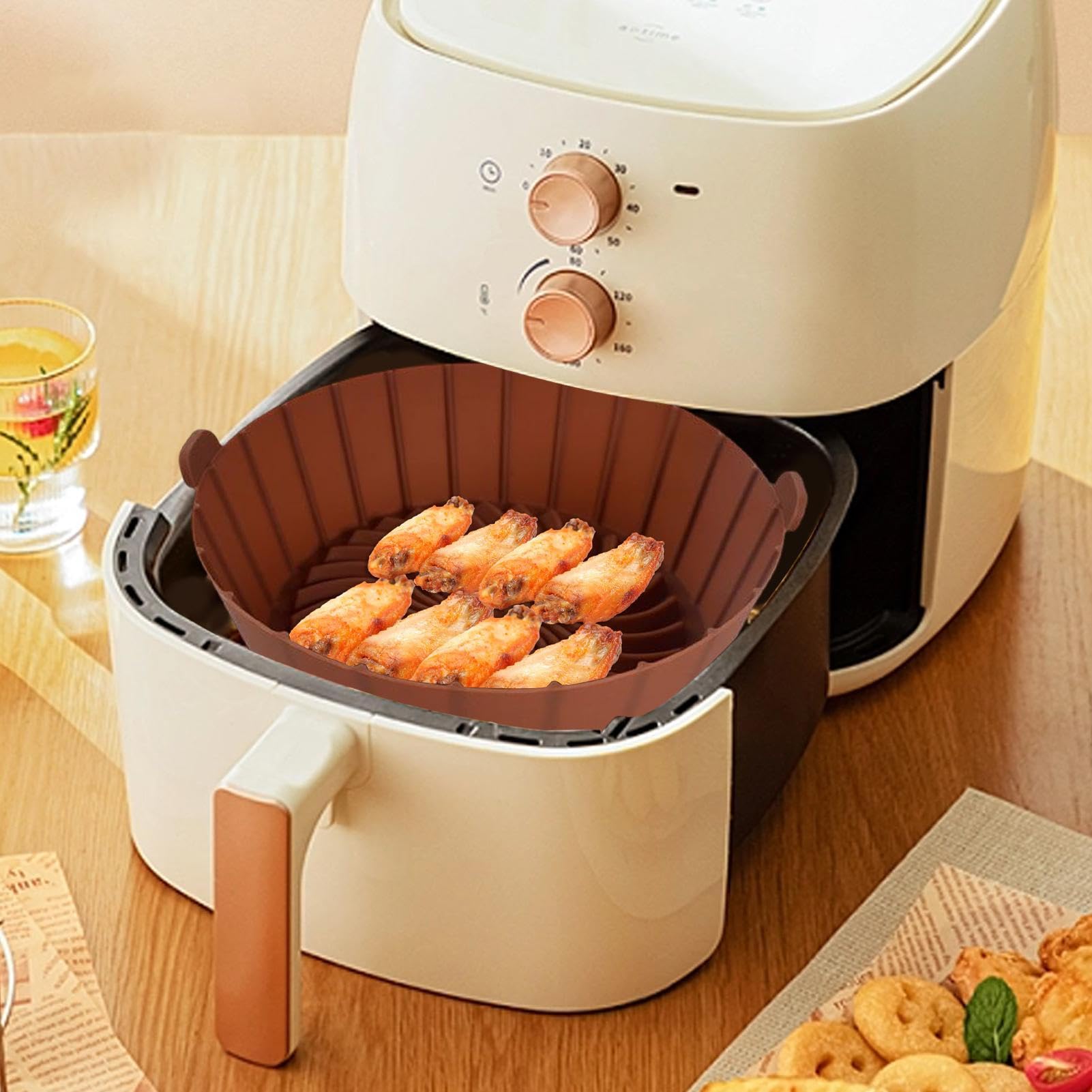Air Fryer Silicon Liner - Forro de silicona para freidora de aire
