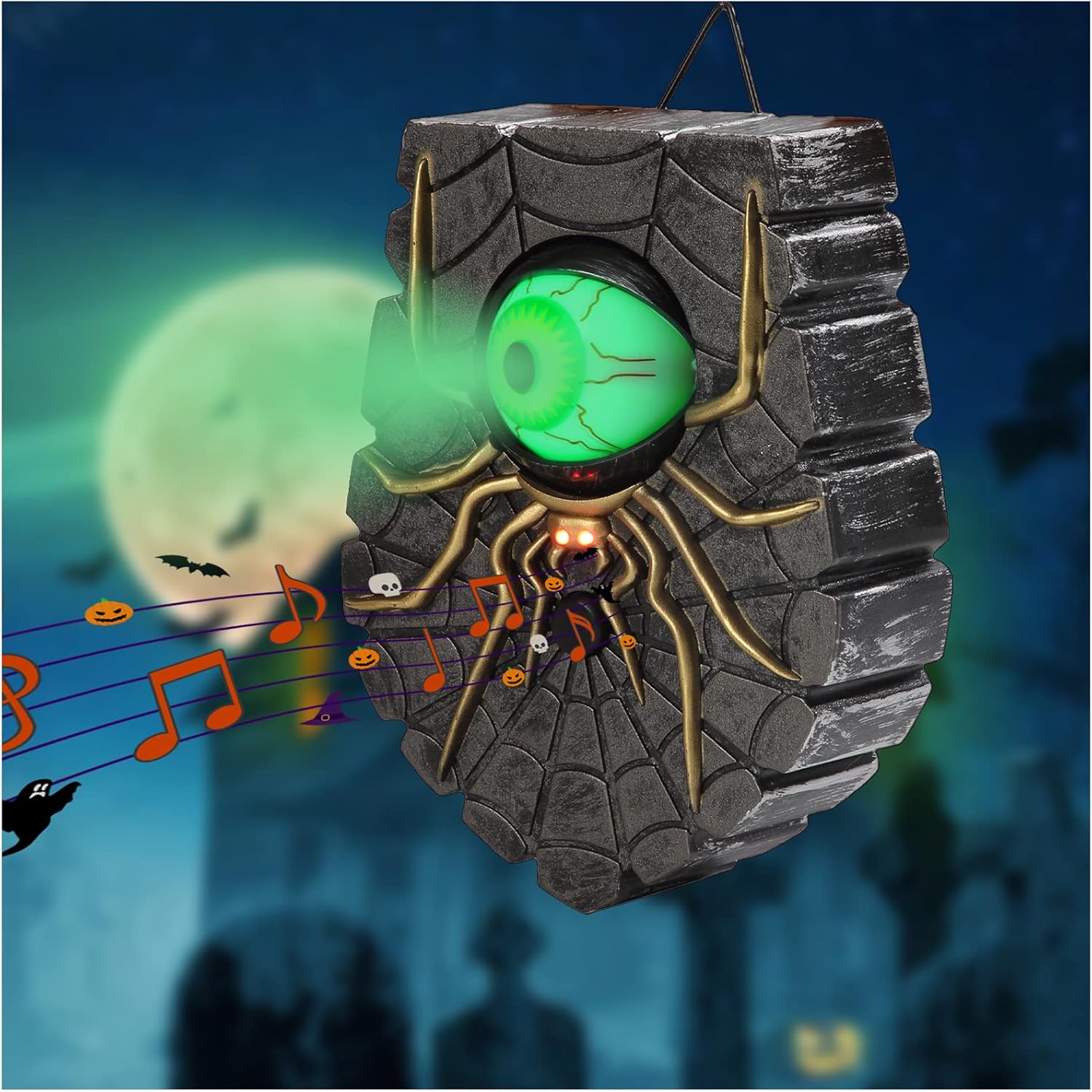 Halloween Doorbell Decorations,Haunted House Doorbell Eyeball Halloween