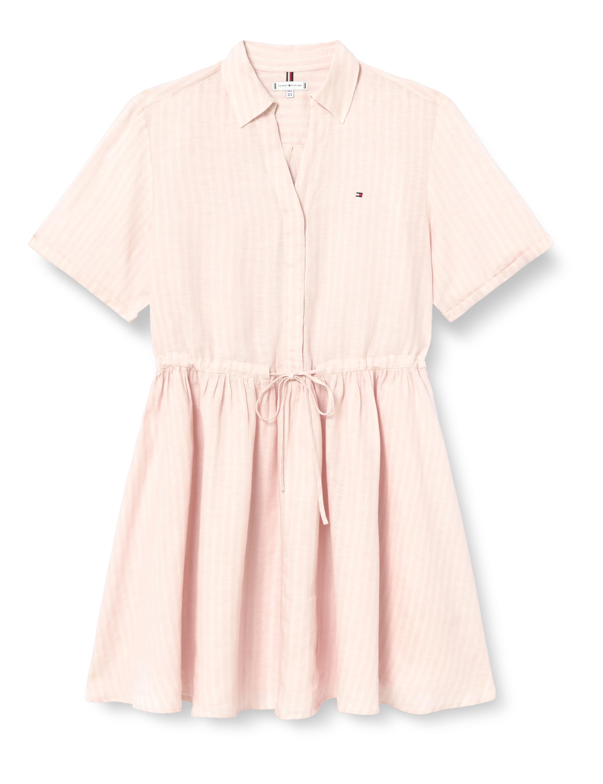 Tommy Hilfiger Krótka sukienka ESS LINEN S/S WW0WW44672 Kobiety Ess Linen S/S Short Dress Ww0ww44672