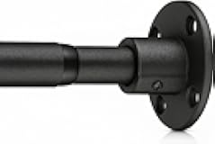 Heavy Duty Shower Rod - Industrial Shower Curtain Rod Wall Mounted for Bathroom,Closet,Room Divider,Outdoor Patio - 28 to 76