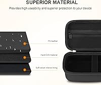 Vista 5 de Elonbo Estuche de transporte para DJI Osmo Mobile 6 Smartphone Gimbal Stabilizer, OM 6 portátil portátil plegable de mano incorporada barra