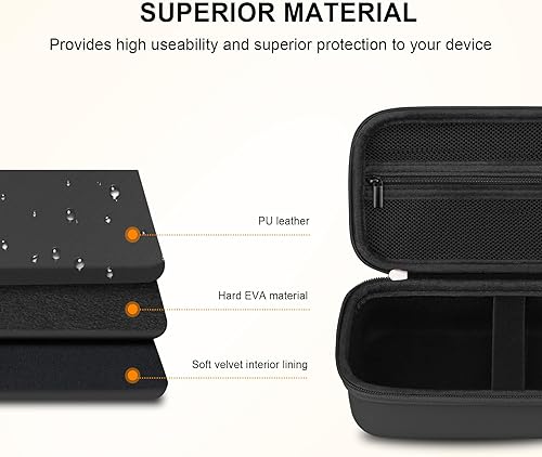 Miniatura 5 de Elonbo Estuche de transporte para DJI Osmo Mobile 6 Smartphone Gimbal Stabilizer, OM 6 portátil portátil plegable de mano incorporada barra de