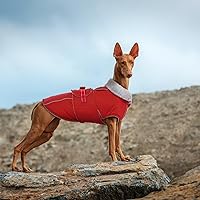 Vista 8 de Lelepet Abrigo cálido para perros – Chaleco reflectante impermeable de vellón con hebilla ajustable de gancho y bucle, chaqueta de invierno
