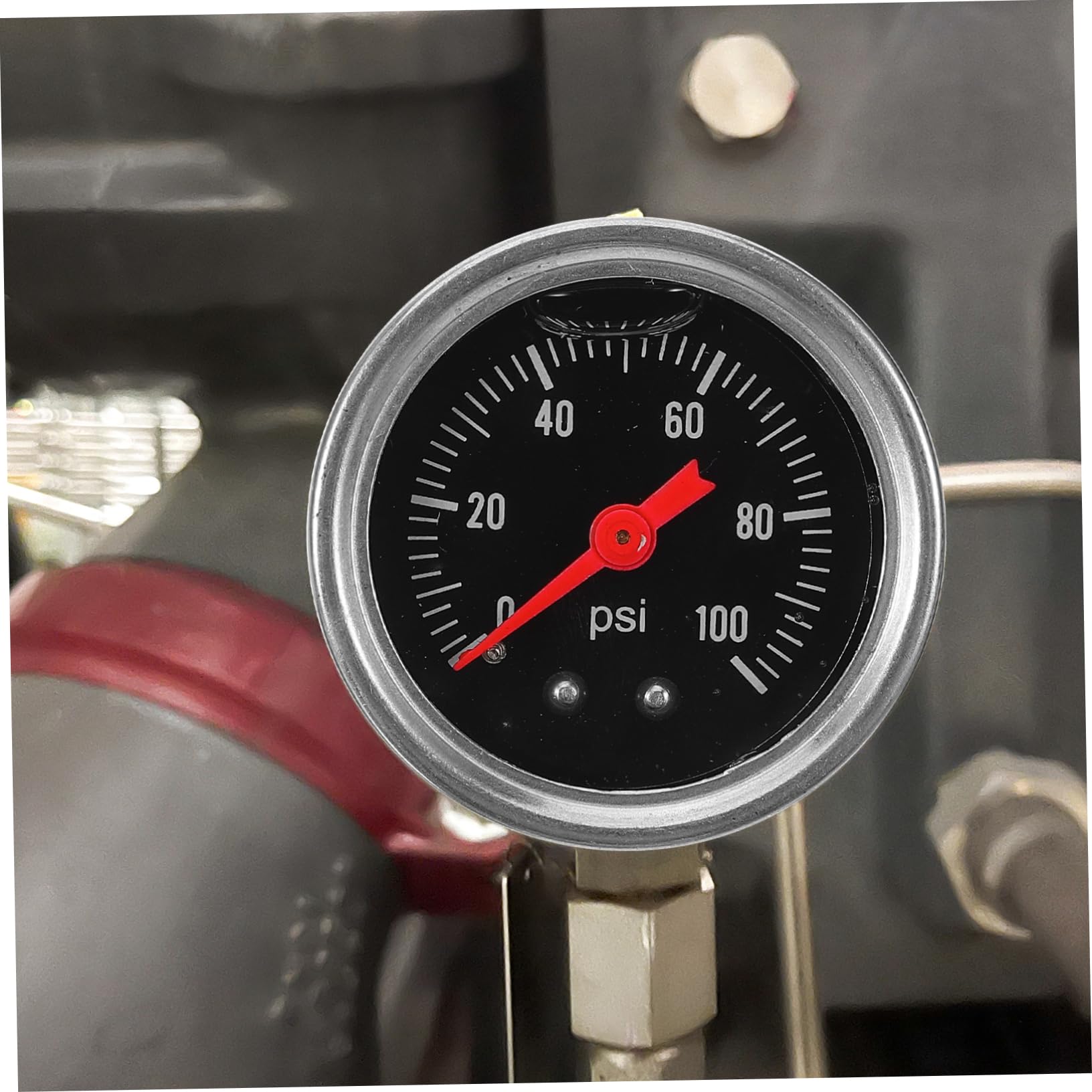 Mobestech 4pezzi Manometro Per Pressione Carburante Indicatore Gasoline Con Attacco Strumento Di Misura Sicuro e Preciso Per Sistemi Di Alimentazione Auto