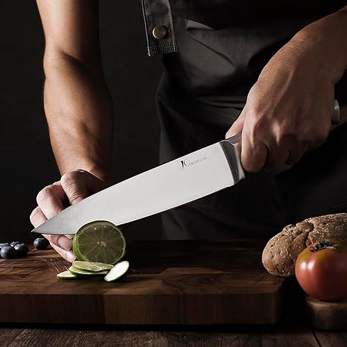 Miniatura 5 de Juego de cuchillos de cocina ultra afilados de 15 piezas con bloque de madera