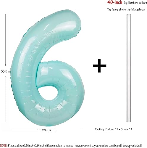 Vista 167 de 40" Macaron purple Number Balloons Helium Foil Mylar Balloon Birthday Party banquet Decoration 9