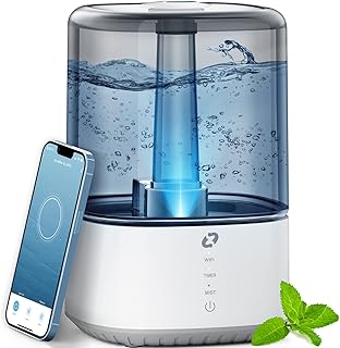 Humidifiers for Bedroom, ZOESURE 4L Top Fill Cool Mist Humidifier Work with Alexa Voice Control, Smart Humidifier with APP, Super Quiet, Essential Oil Diffuser, Room Humidifier for Home, Plant, Baby