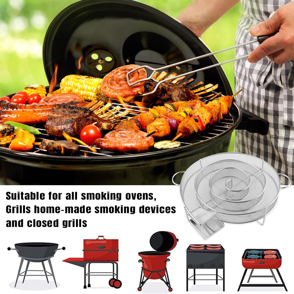 Ronde rookgenerator roestvrij staal cold smoke generator koude rookgenerator voor alle barbecue-rookapparaten (herbruikbaar