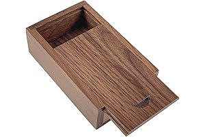 JBOS Wood Gift Box with Sliding Top, Discrete Sliding-Lid Wooden Boxes USB...