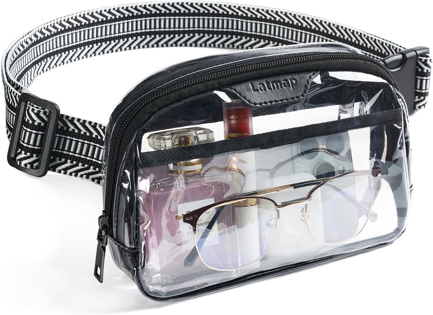 LATMAP Clear Bag for Stadium Events, Clear Purse for Women Stadium Crossbody Bag, Transparent Bag for Concerts Sports