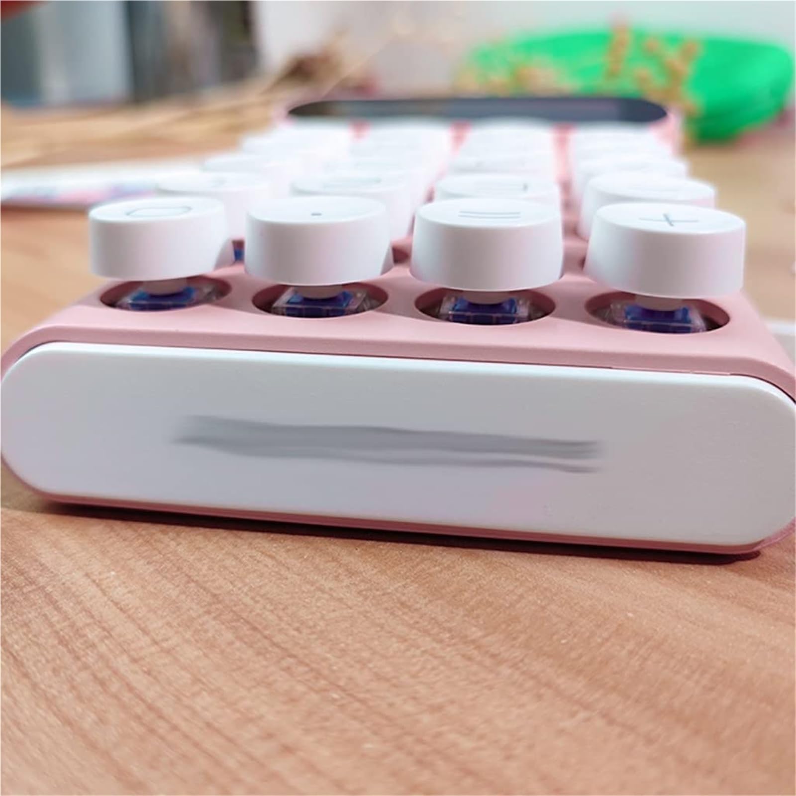 Kalkulator Biura Przenośny Kalkulator 20 Klawiszy Wielofunkcyjny 10 Cyfrowych Kalkulatorów LCD Do Nauczania Uczniów Artykuły Biurowe(Pink)