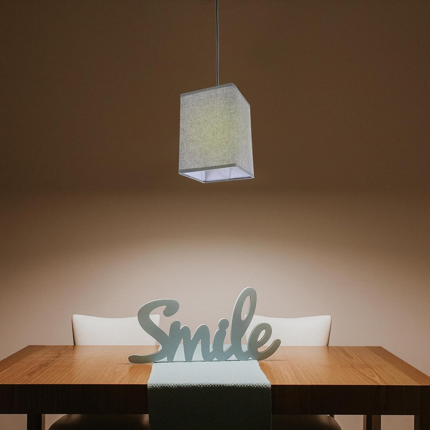 DOITOOL 2pcs Modern Linen Lamp Shade for Bedside Table Wall Light Chandelier Stylish Home Lampshade Replacement Light Shade for Table Lamps Natural Cover
