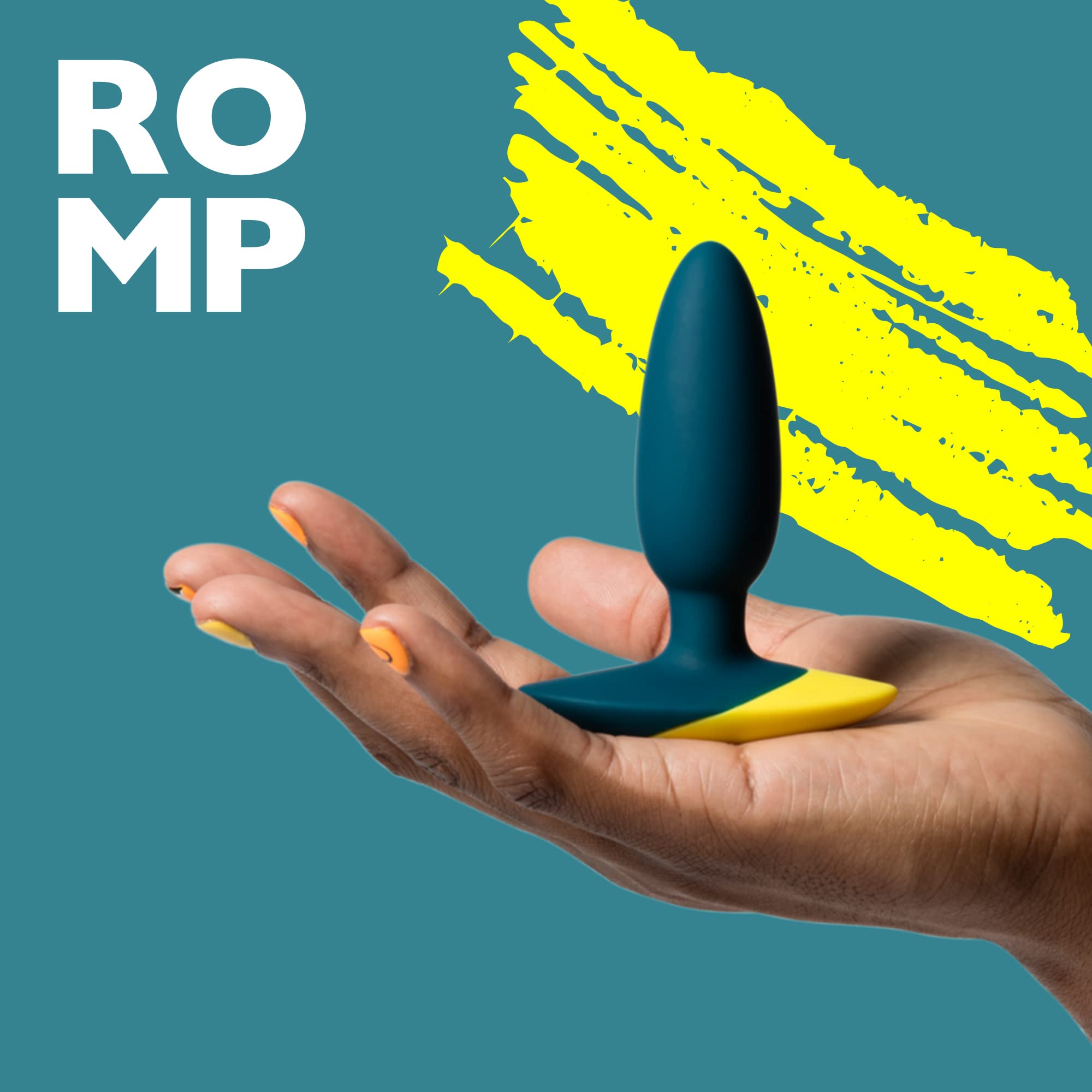 ROMP Bass Plug Anale Vibrante | Vibratore Butt in Silicone | Sex Toy per Giochi Erotici Uomo Donna Coppie | Silenzioso Impermeabile | Ricaricabile