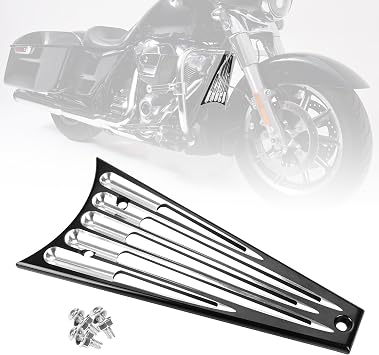 CNC Front Radiator Frame Grill Cover Guard Protector Fit for Harley Electra Glide Road King Street Glide FLHT FLHR FLTR FLHX 2009 2010 2011 2012 2013 Accessories Black