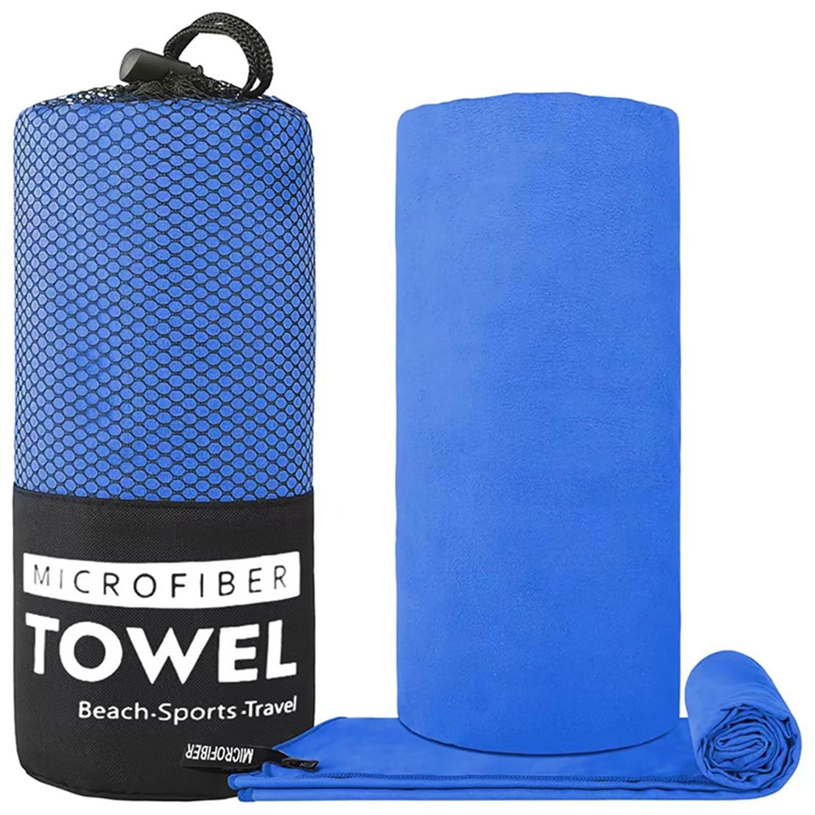 GMEqfhpOPS Quick-Drying Sports Towel Thick Sand Free Microfiber Quick Dry Towel, Super Absorbent Soft Swim BeachTowels for Men, Women Towels Bath(Royal blue,80x130cm)