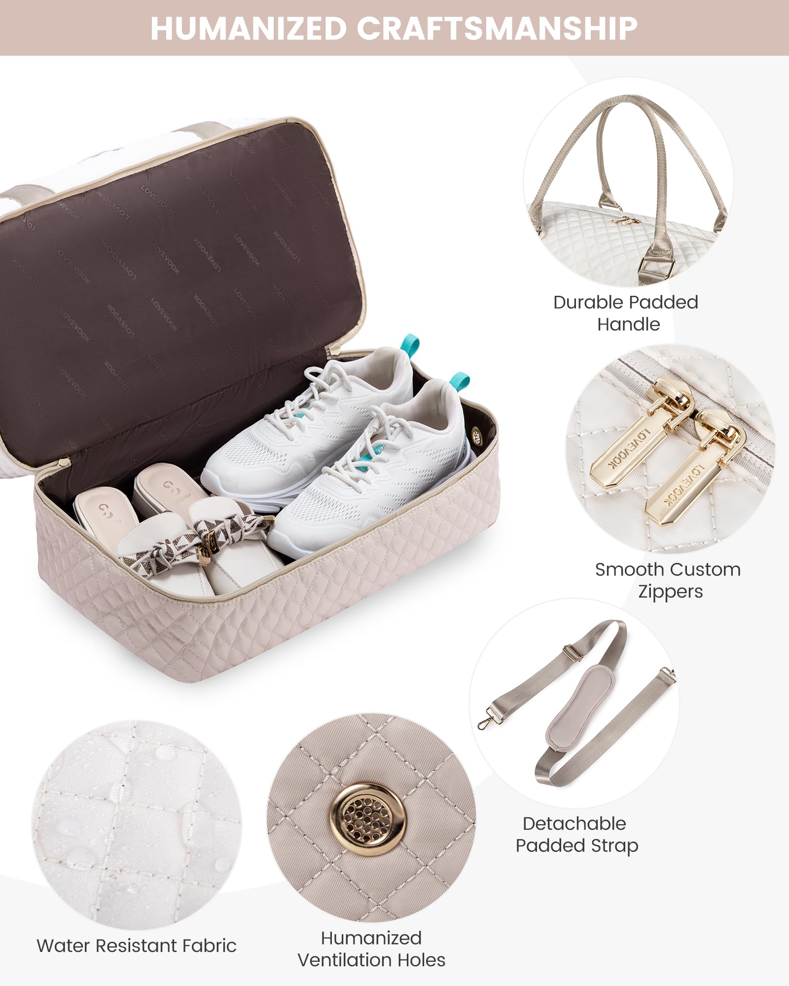 LOVEVOOK Reisetasche Damen Groß Sporttasche mit Schuhfach Handgepäck Tasche für Flugzeug Weekender Travel Duffle Cabin Bag Women Carry On Luggage Kliniktasche Geburt Set für Gym Strand Sauna Camping
