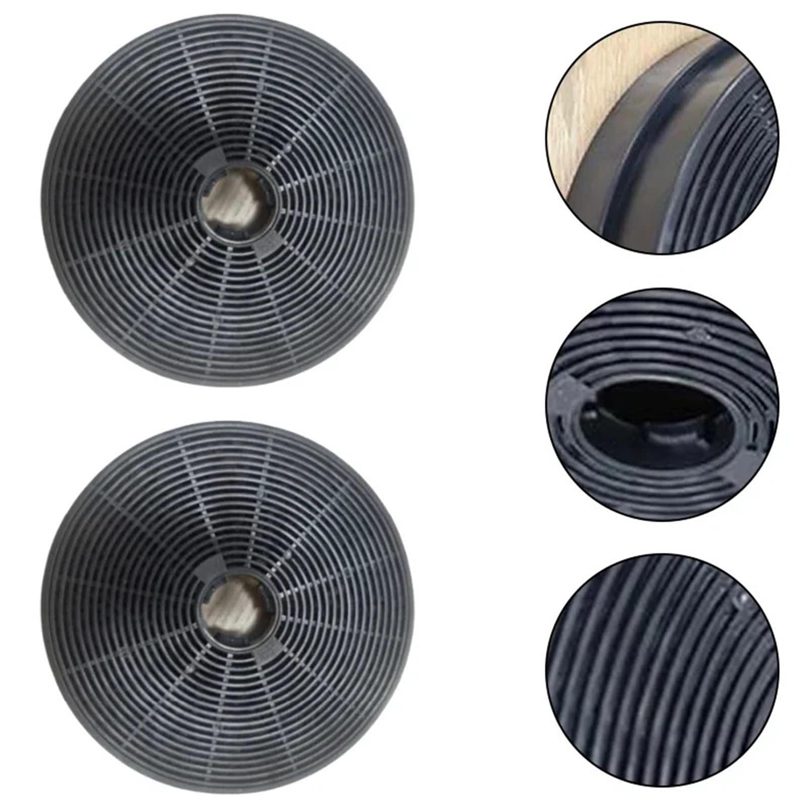 Compatible con filtros de carbón activado for campana extractora de 175x175x35mm, 2 uds.