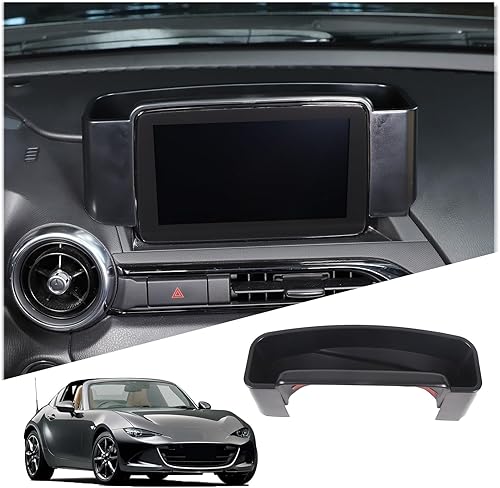 HAPPYHORSE Caja de almacenamiento para consola central compatible con Mazda MX-5 2016-2023, organizador de bandeja de almacenamiento trasera de