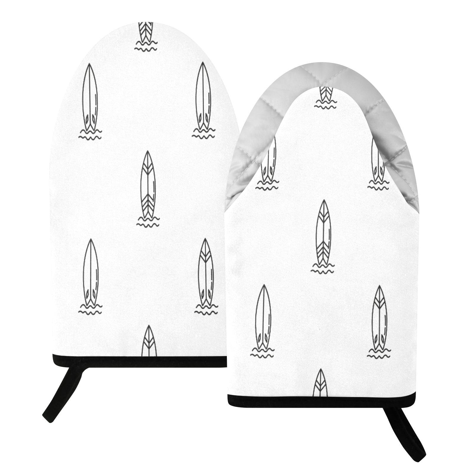BURSTDDY Surfboard Oven Mitt,Heat Resistant Kitchen Mitts for Cooking