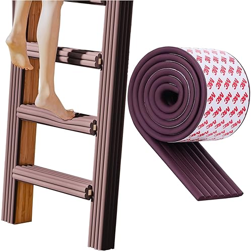 Almohadillas de escalera para litera, cubierta autoadhesiva para escalera de litera, cama alta acolchada de escalera suave, peldaños de tracción