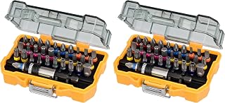 DEWALT DT7969-QZ, 32 Piece XR Professional Magnetic Screwdriver Bit Accessory Set, Yellow (Pack of 2)