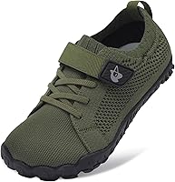 Leisfit Kids Barefoot Shoes Boys Girls Wide Toe Anti-Slip Lightweight Hiking Sneakers Toddler Big Kid
