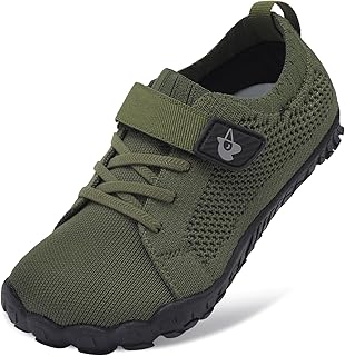 LeIsfIt Kids Girls Boys Shoes Wide Barefoot Shoes Kids Anti-Slip Sneakers Lightweight Hiking Sneakers for Toddler Little Big Kid Recycled Claim Standard Blended