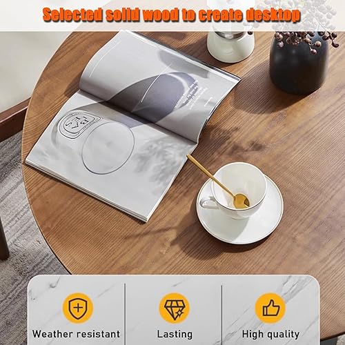 Miniatura 3 de YVYKFZD Pequeña oficina sala de recepción, mesa de club, mesa de café, juego de mesa de comedor de cocina, mesa de negociación de mesa