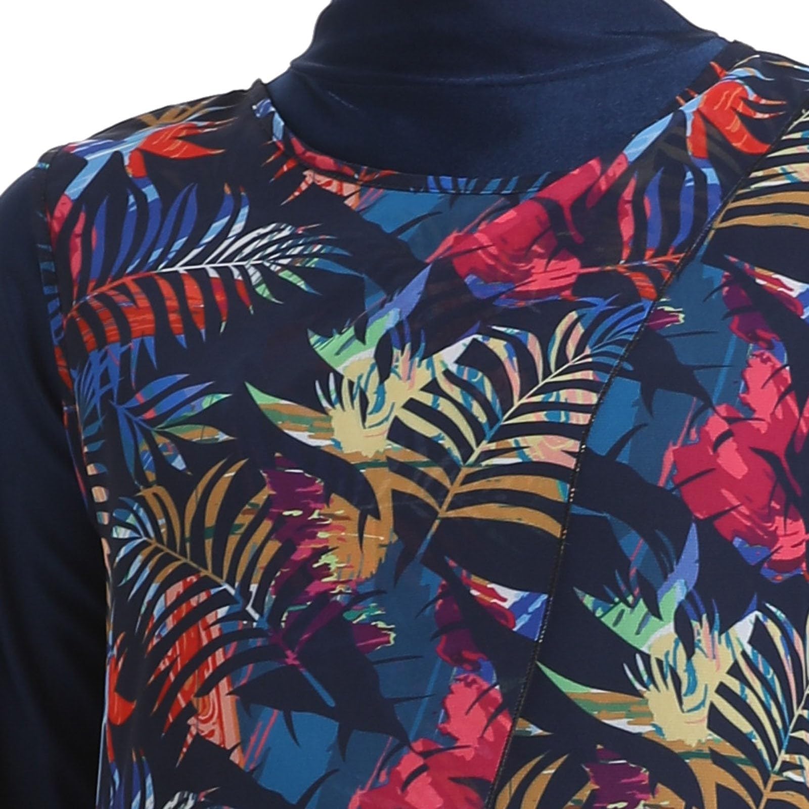 Burkini Damen: Muslimische Badeanzug Uv Rashguard Slim Fit Push Up Badeanzüge Swim Suit Shape Bauchweg Schwimmanzug Swimsuits for Women Große Größe Bademode Swimwear