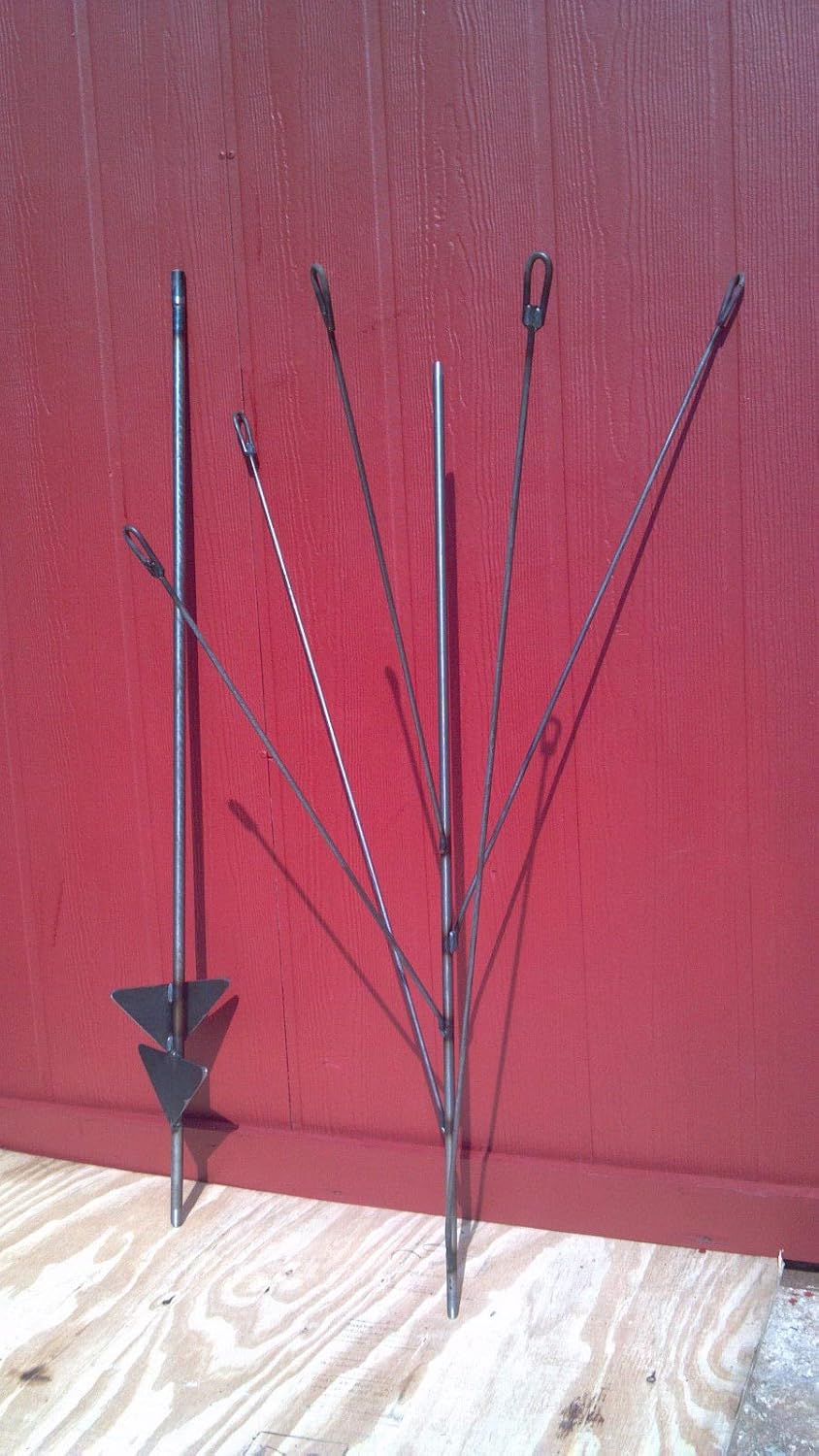 Backyard Garden Bird-Feeder Hanger Birdhouse (Bottle Tree Style) Made in USA Bird House Hangers