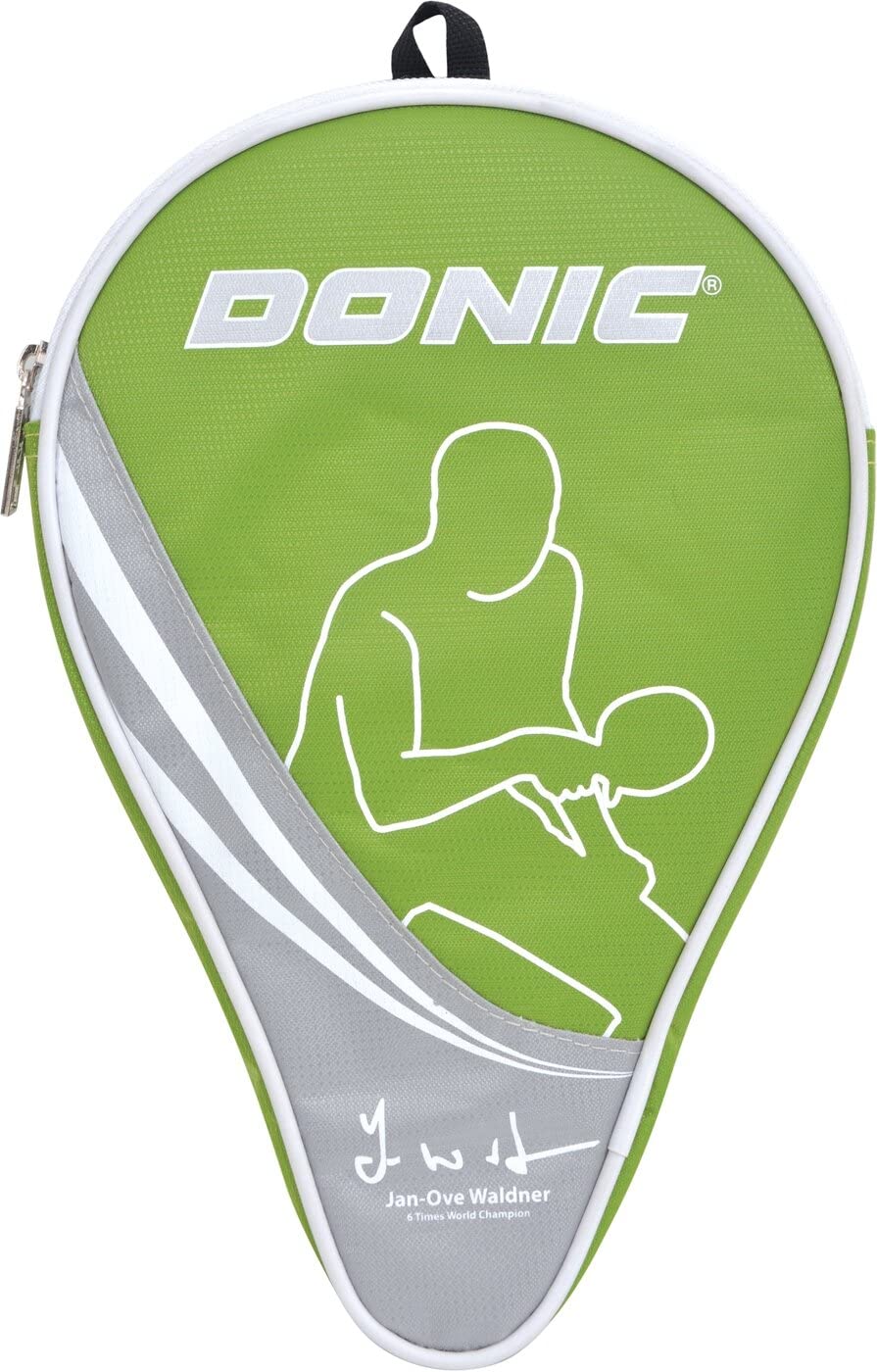 Donic-Schildkröt 818537 - Custodia per racchetta da ping pong con scomparto extra per 3 palline