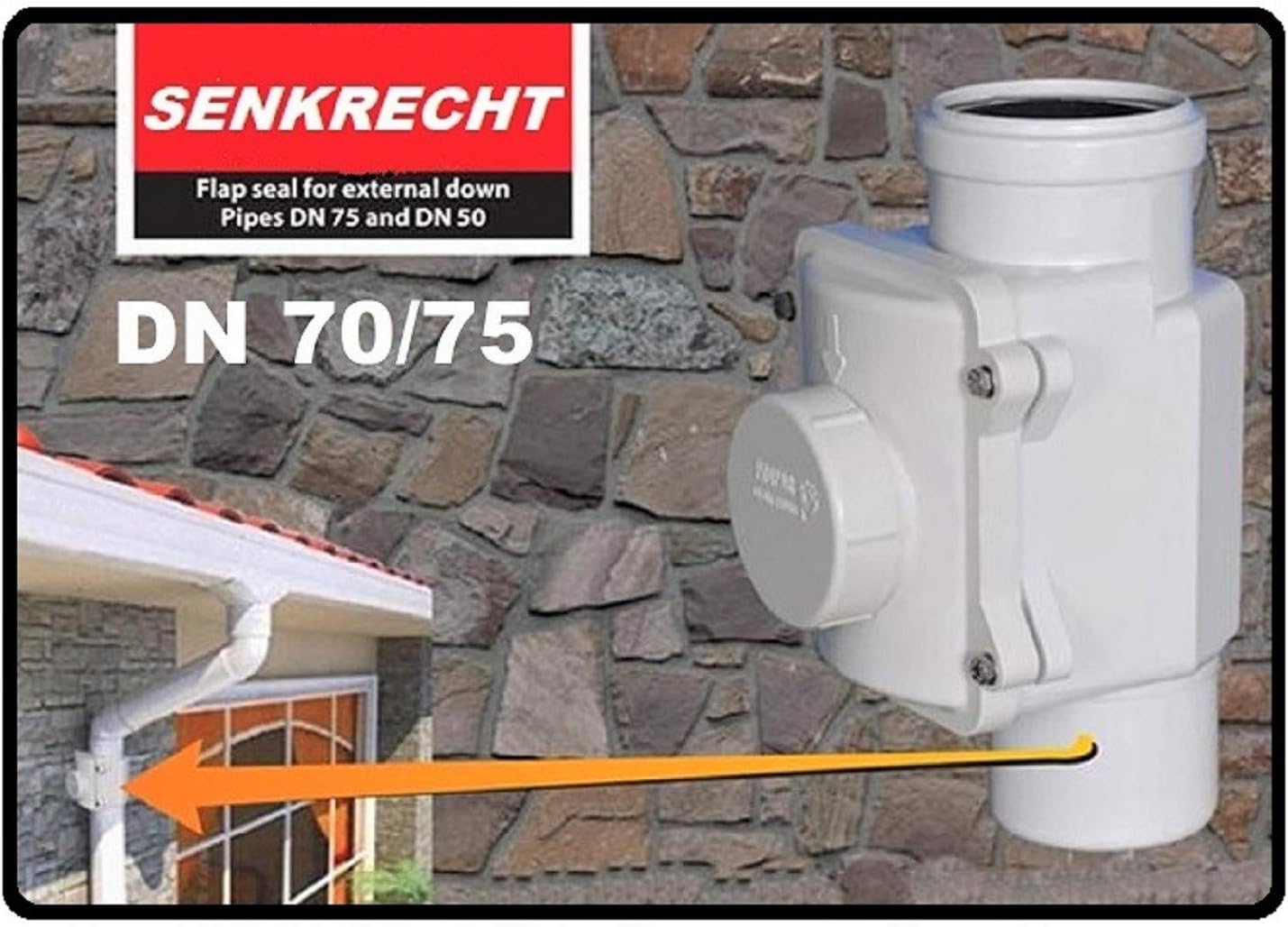 KESSEL Rückstauverschluss Staufix, Abwasser fäkalienfrei, Nennweite - p