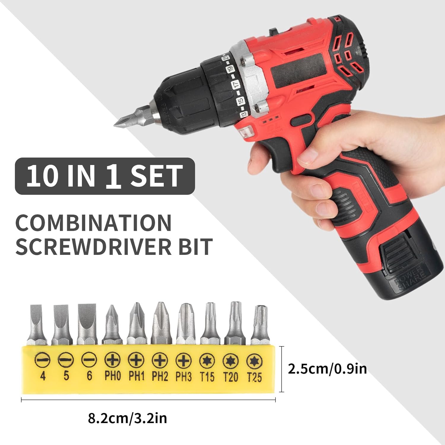17Pcs Flexible Drill Bit Extension Set, Include Bendable 360° Shaft, 105° Right Angle Drill Attachment Long & Short, 3 Rotatable Socket Adapter, L-Shaped Wrench & 10 Screwdriver Bits for Tight Spaces
