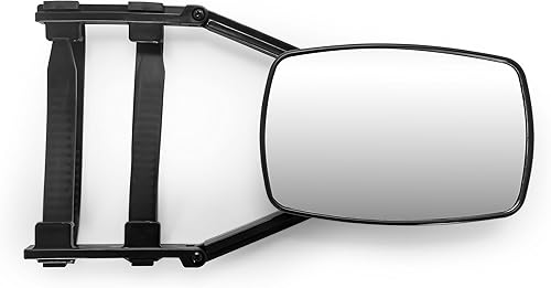 Miniatura 2 de Camco Espejo de remolque con abrazadera se sujeta de forma segura al espejo de tu vehículo para aumentar la visibilidad mientras remolcas (25650),