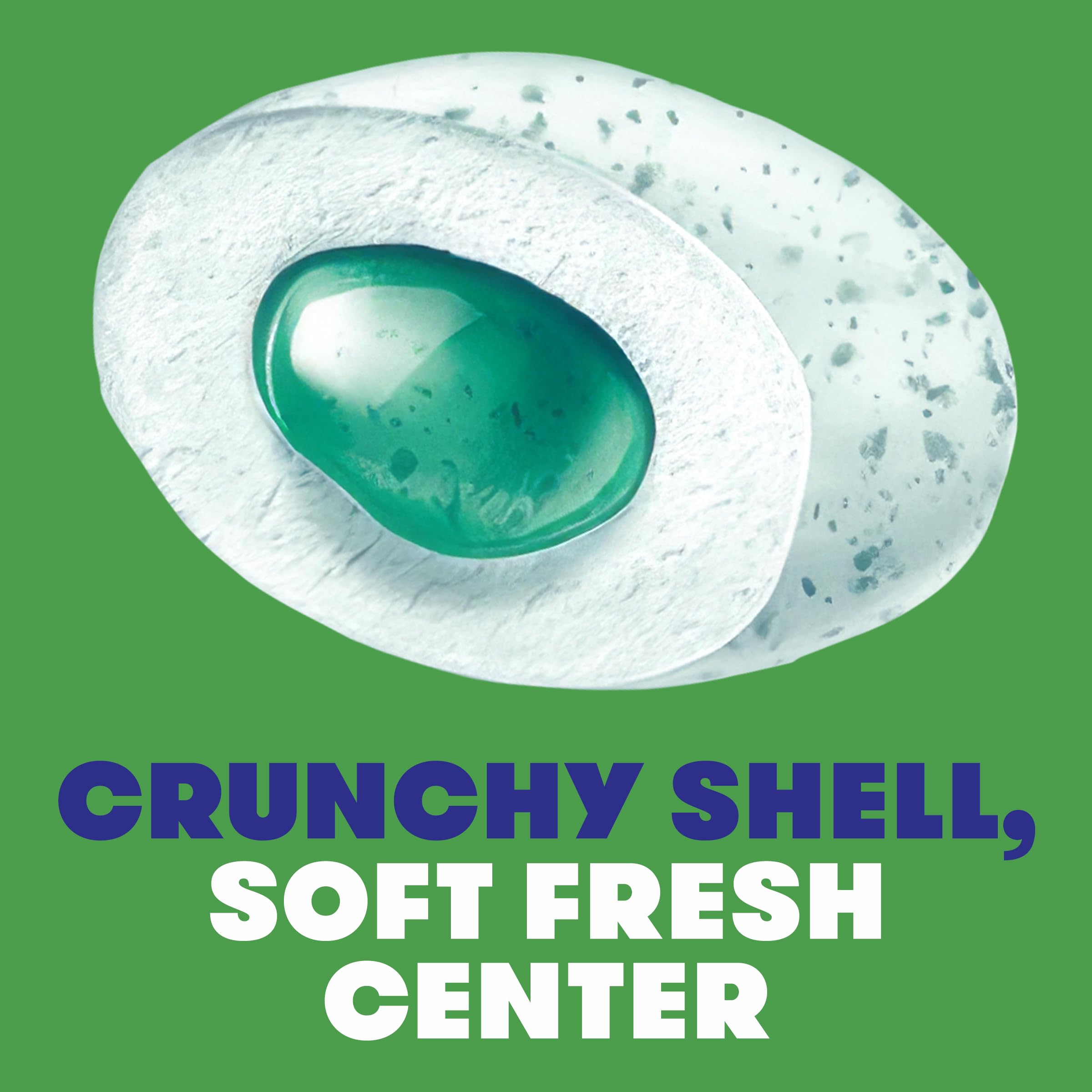 Mentos Chewing-gum Pure Fresh - Goût de menthe verte (Lot de 10)
