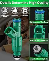 Vista 3 de 0280156193 2.3L L4 para Mazda, juego de 4 inyectores de combustible compatibles con: Mazda 3, Mazda 5, Mazda 6, 2003, 2004, 2005, 2006, 2007