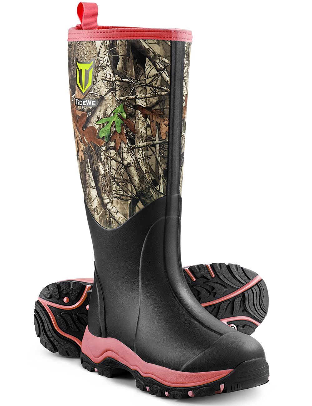 TIDEWE Hunting Boot for Women, Insulated Waterproof Sturdy Women's Hunting Boot, 6mm Neoprene and Rubber Outdoor Boot Next Camo G2