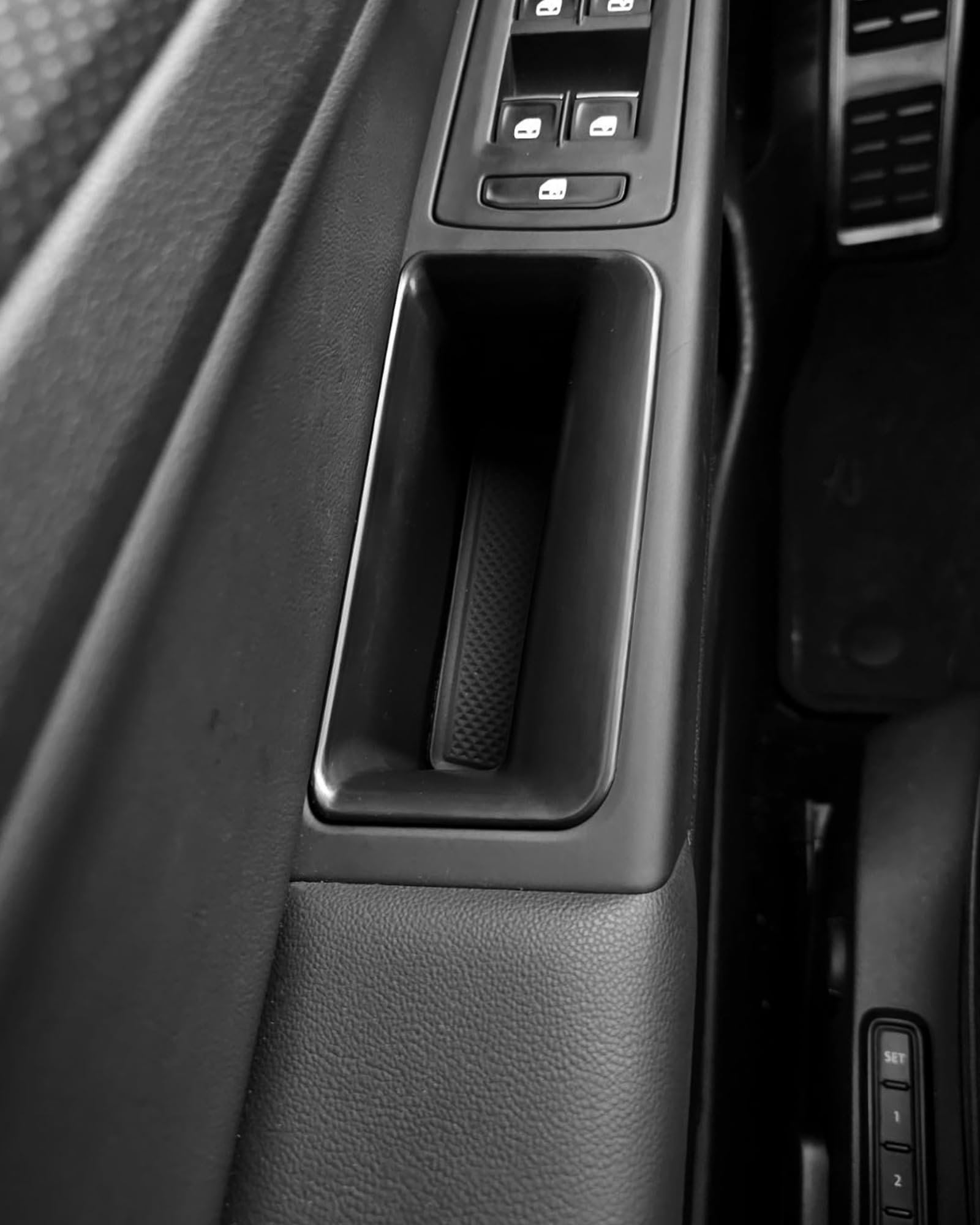 Generic Front Door Storage Box for VW Golf 8 GTI MK8 2022-2023,Front Door Storage Box Door Side Organizer Tray Phone Container Interior Accessories