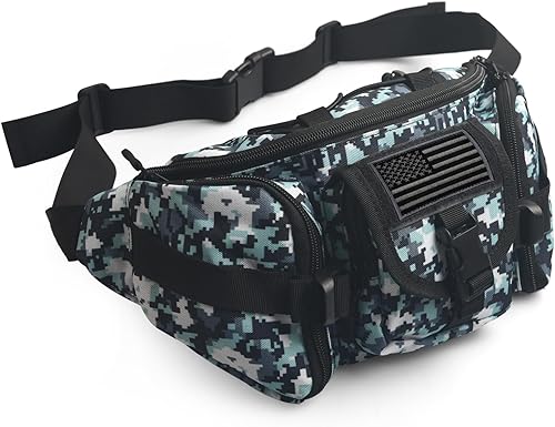 Miniatura 54 de ArcEnCiel resistente al agua Táctico Cinturón de cadera Cintura Pack Bolsa Fanny Militar Packs Bolsa para senderismo escalada al aire libre Bumbag