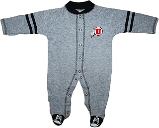 University of Utah Utes Newborn Infant Baby Sports Shoe Footed Romper