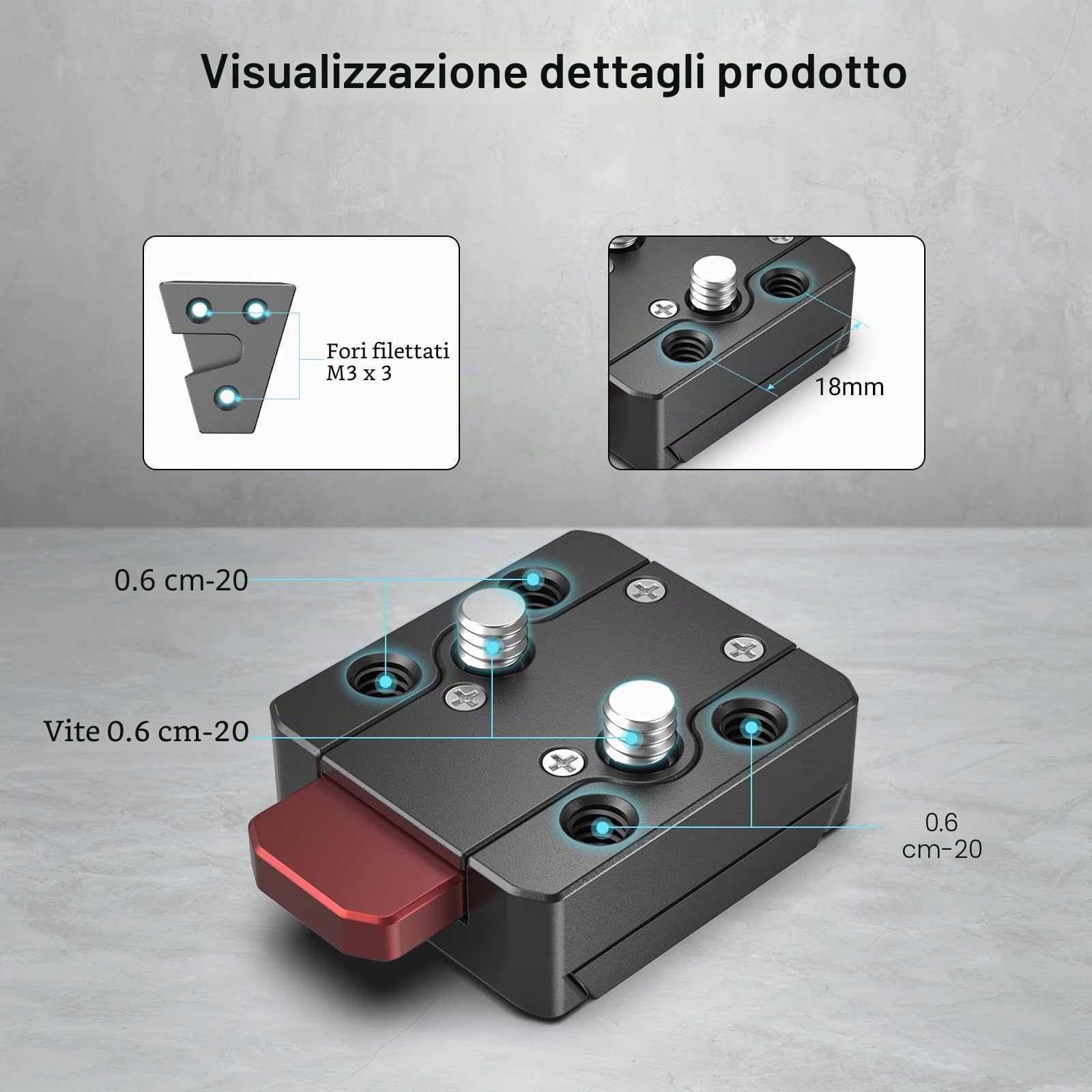 SMALLRIG mini V-Lock Kit di Montaggio - 2801B