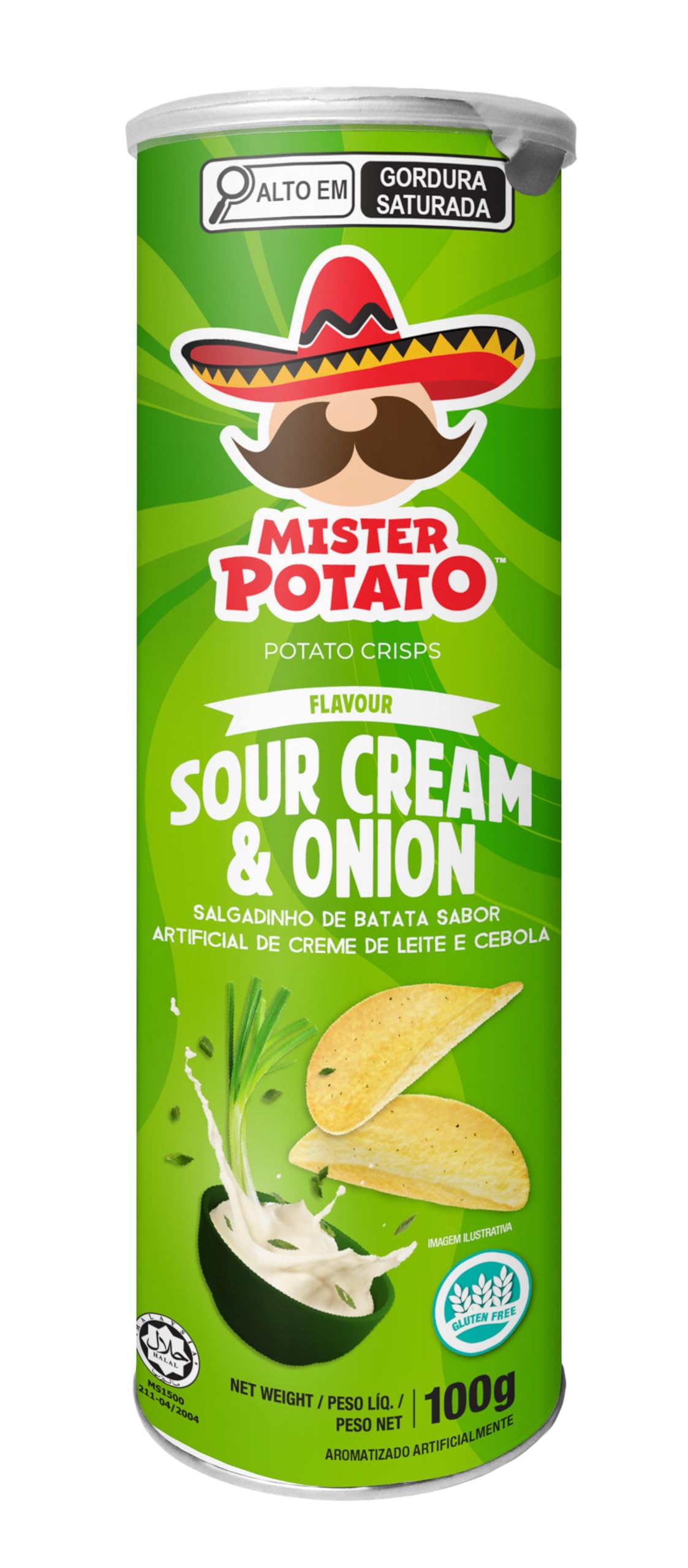 CRISPS - SOUR CREAM & ONION, 3.53OZ/100GM