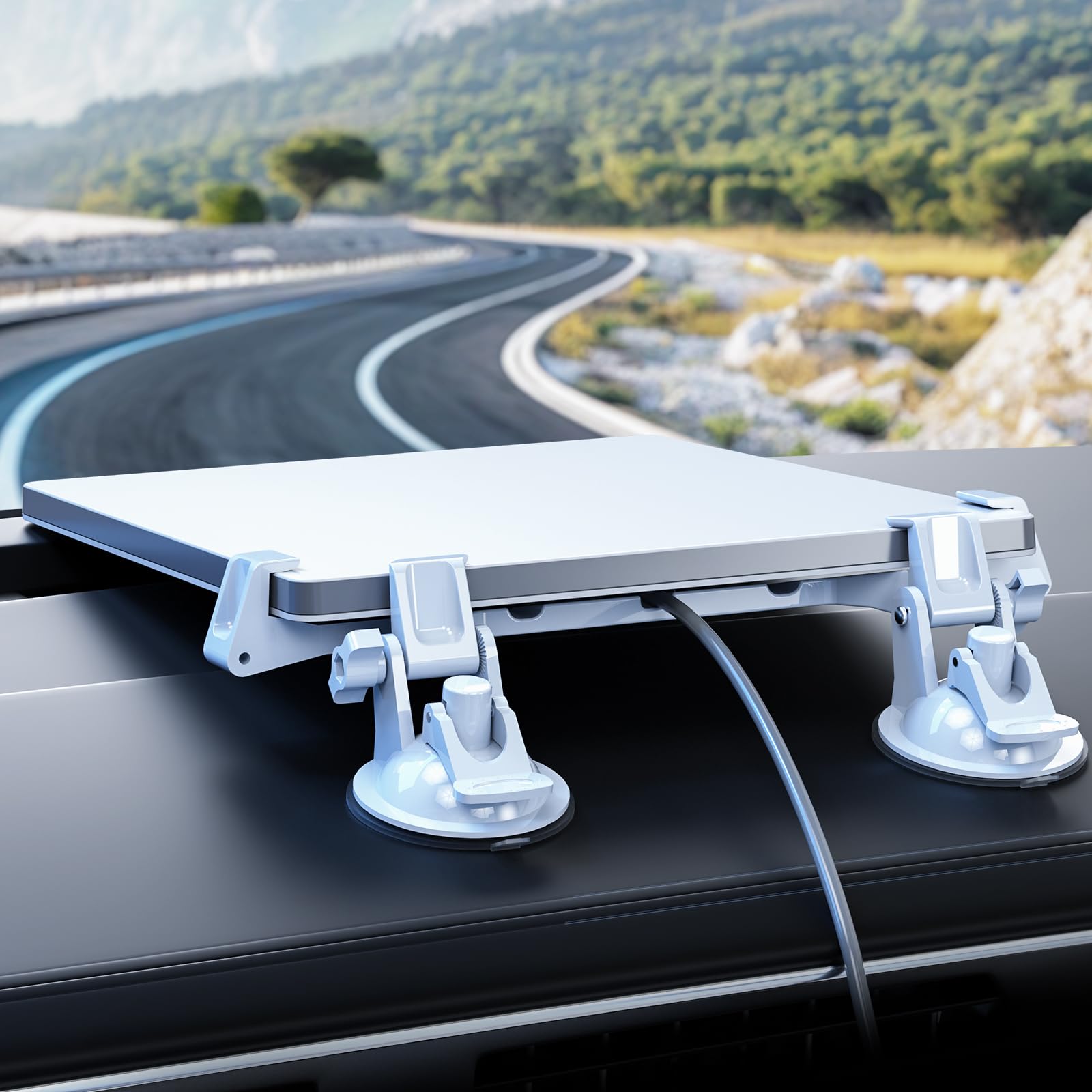 Star-Link Mini autohouder met beschermhoes, zonnedak zuignap houder voor mini-servies, veilige pasvorm voor auto, camper, boot, vrachtwagen glazen