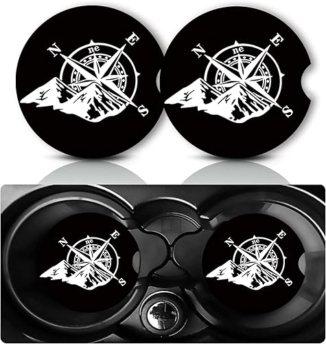 Miniatura 39 de Paquete de 2 posavasos con diseño de Driver Picks The Music, cintas de casete retro, regalos para mujeres y hombres, tapete interior del vehículo,