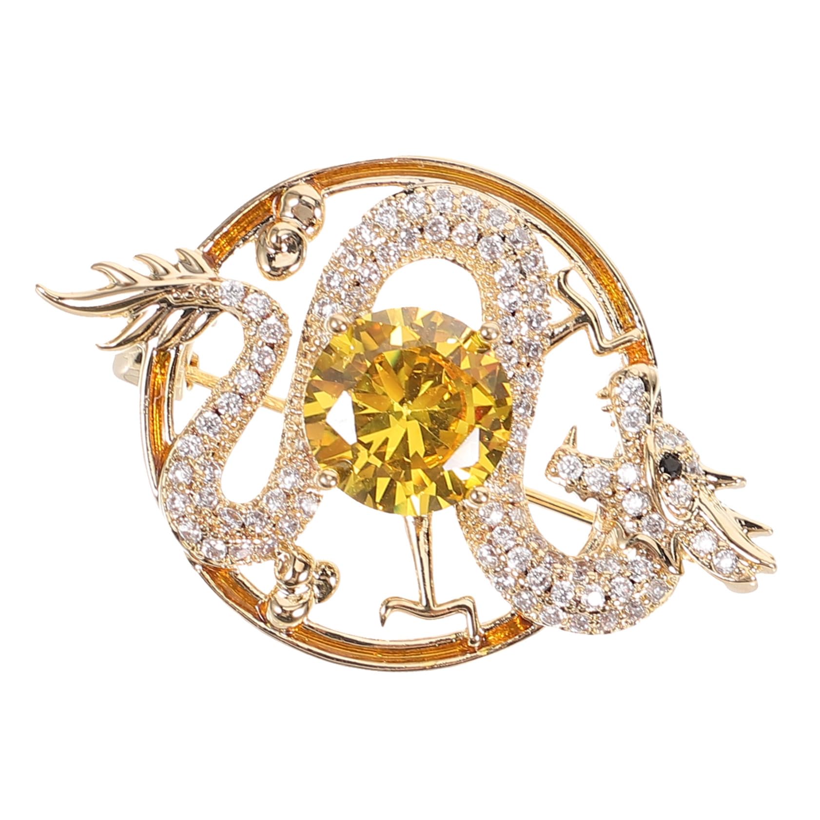 VANZACK Broschenverzierungen Drachenbrosche Dekorationen Brosche Für Frauen Drachen-pin-brosche Umhangverschluss Brosche Für Kleidung Broschen Für Frauen Wäscheklammer Kupfer Golden