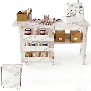 4-in-1 Folding Sewing Table with Storage (45 Inch)
